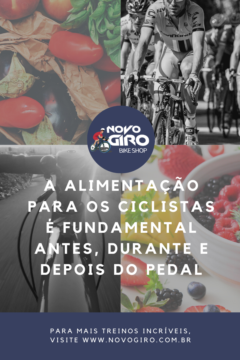 A alimentação para os ciclistas é fundamental antes, durante e depois do pedal